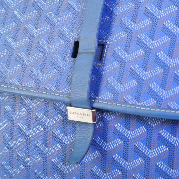 Goyard Belvedere II Messenger Bag Coated Canvas MM Blue - Picture 7 of 9